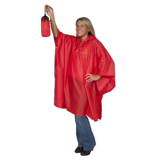 Custom printed core ponchos