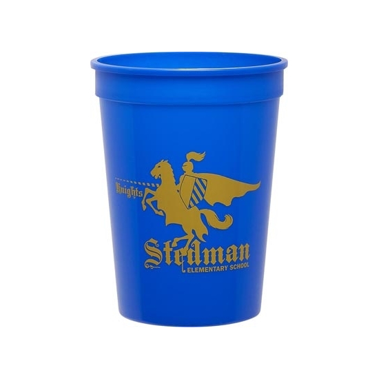 12 oz. Smooth Colored Stadium Cup (low qty)
