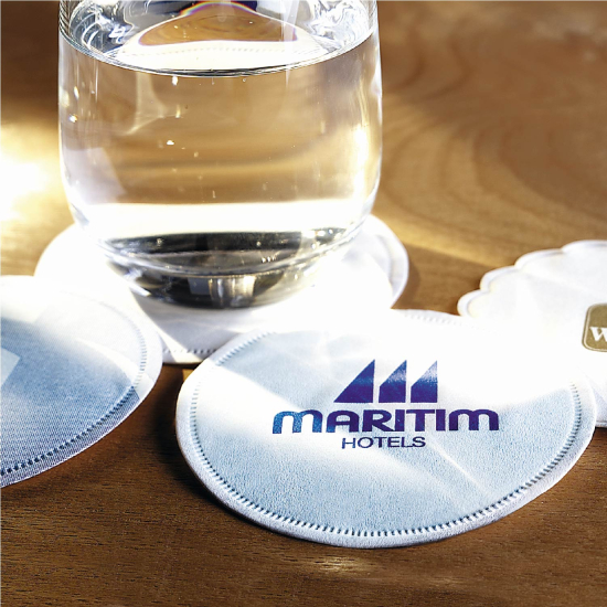 9 Ply Tissue Coasters  3.375 inch (85 mm)