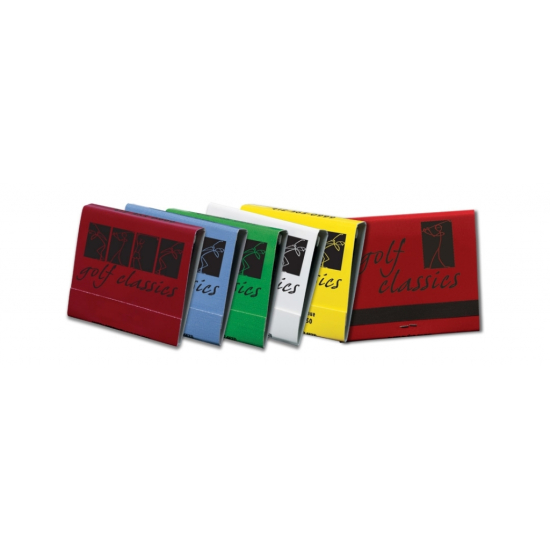 Personalized 30 Stem Matchbooks Assortment Printed in  Stock Color Black