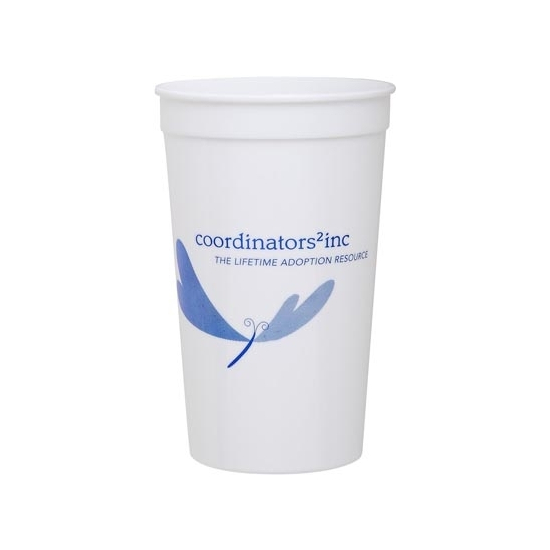 22 oz. Smooth White Stadium Cup (low qty)