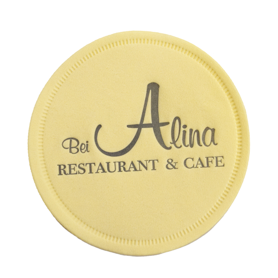 9 Ply Colored Tissue Coasters 3.55 inch (90mm)