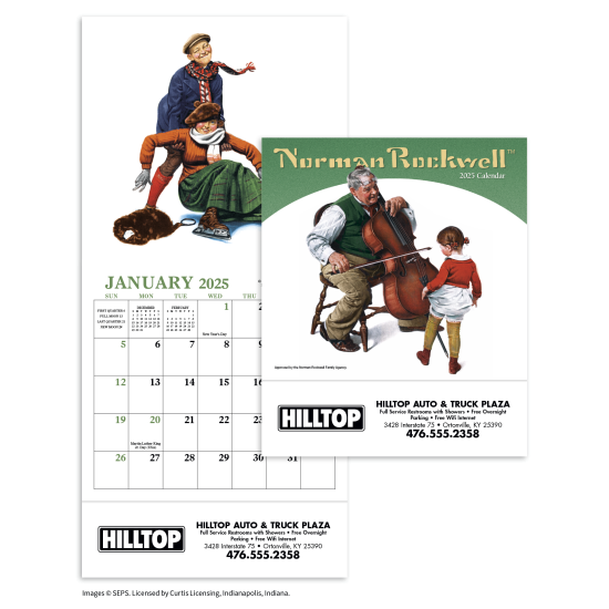 Norman Rockwell Mini Calendar