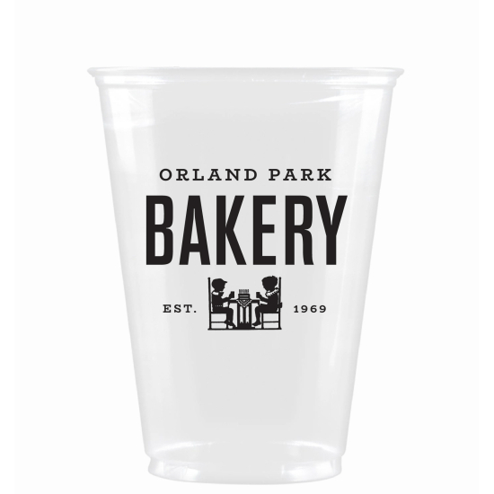 10 oz. Soft Sided Clear Plastic Cup