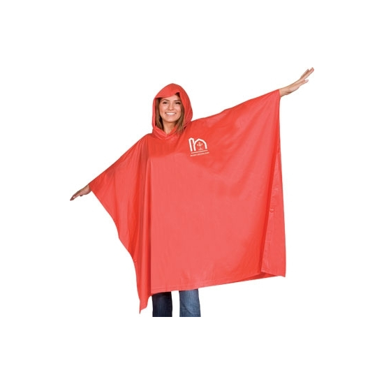 Custom printed core ponchos