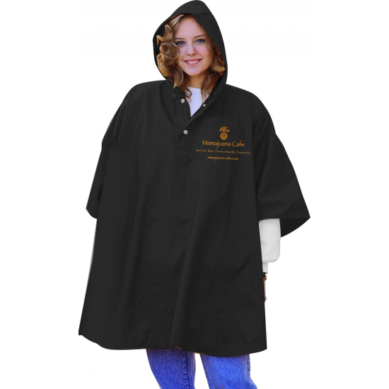 Custom printed core ponchos