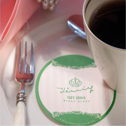 PE Foil Tissue Coasters 4.75 inch (120 mm)