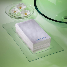 1/6 Fold White Airlaid Linen Like Guest Towels