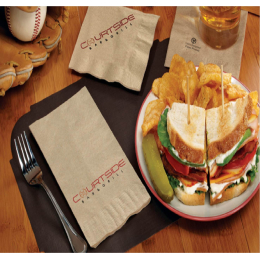 1 Ply Natural Kraft Recycled Beverage Napkins