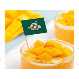 Custom Printed Logo Mini Wooden Flag Picks (2.5-inch)