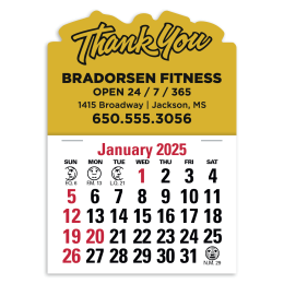 Press-N-Stick Standard Calendar