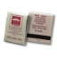 Personalized 20 Stem Matchbooks Printed in Stock Colors Burgundy on Grey