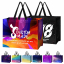 Custom Printed Non-Woven Grocery Bags - Size 13" Wide x 5" Gusset x 10" High