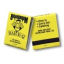 Personalized matchbooks black ink on yellow board 20-Stem