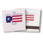 Personalized 30 Stem Matchbooks Printed in Stock Colors Red, White and Blue