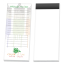 Souvenir® Sticky Note™ 3" x 8" Pad with Magnet, 25 sheet