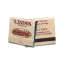 Personalized 30 Stem Matchbooks  Printed in Stock Color Brown on Baige