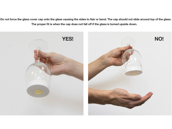 Paper outlet glass caps