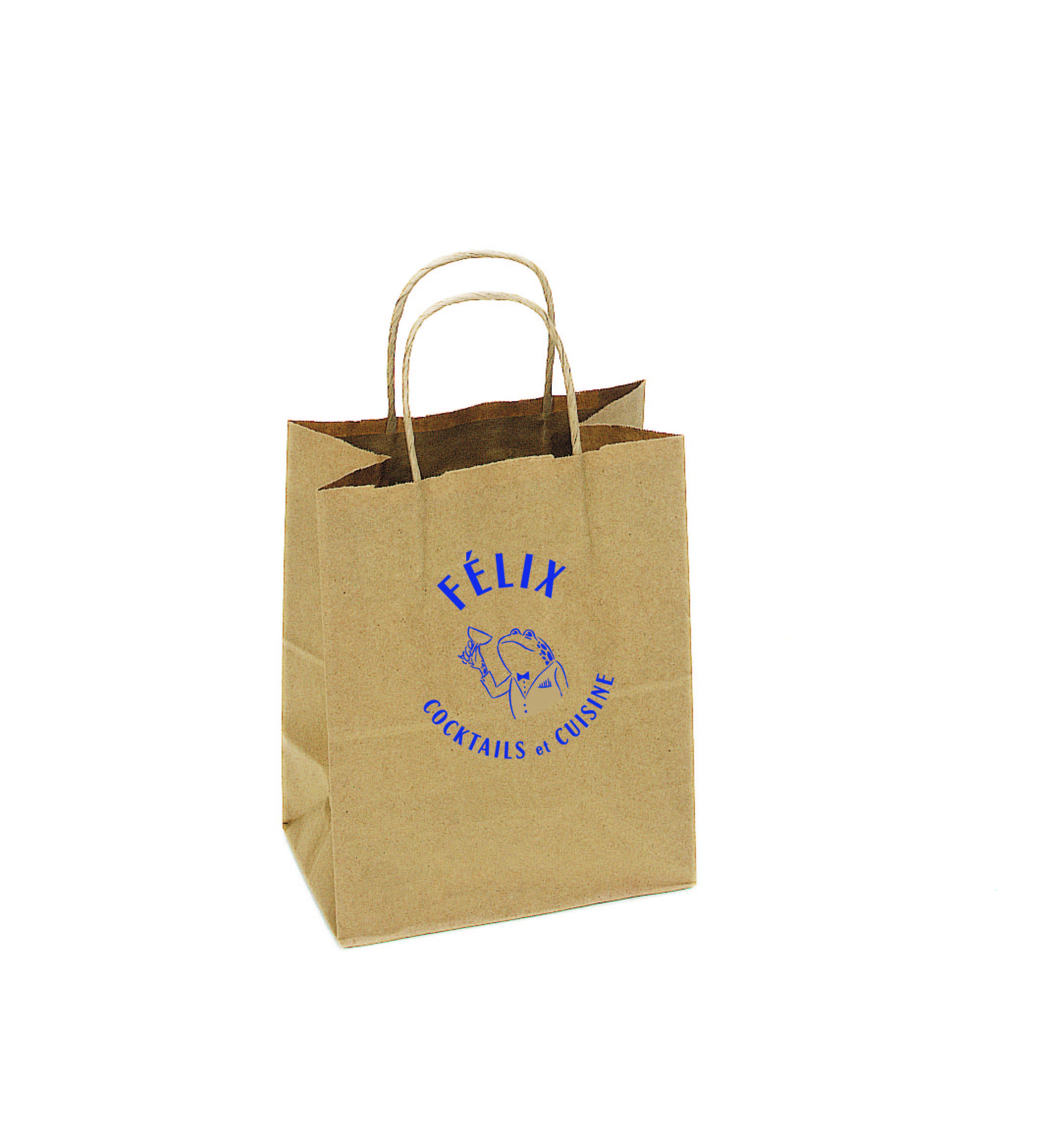 Paper Bags - Size 8" Wide x 4.75 "  Gusset x 10.25" High