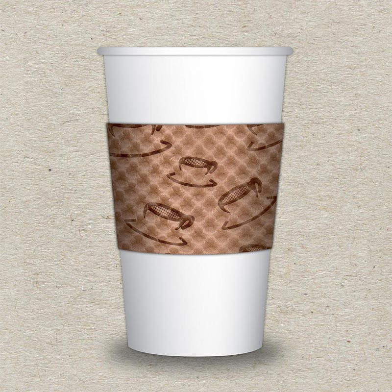 Coffee Sleeve - Natural Kraft Paper (Large Quantity)