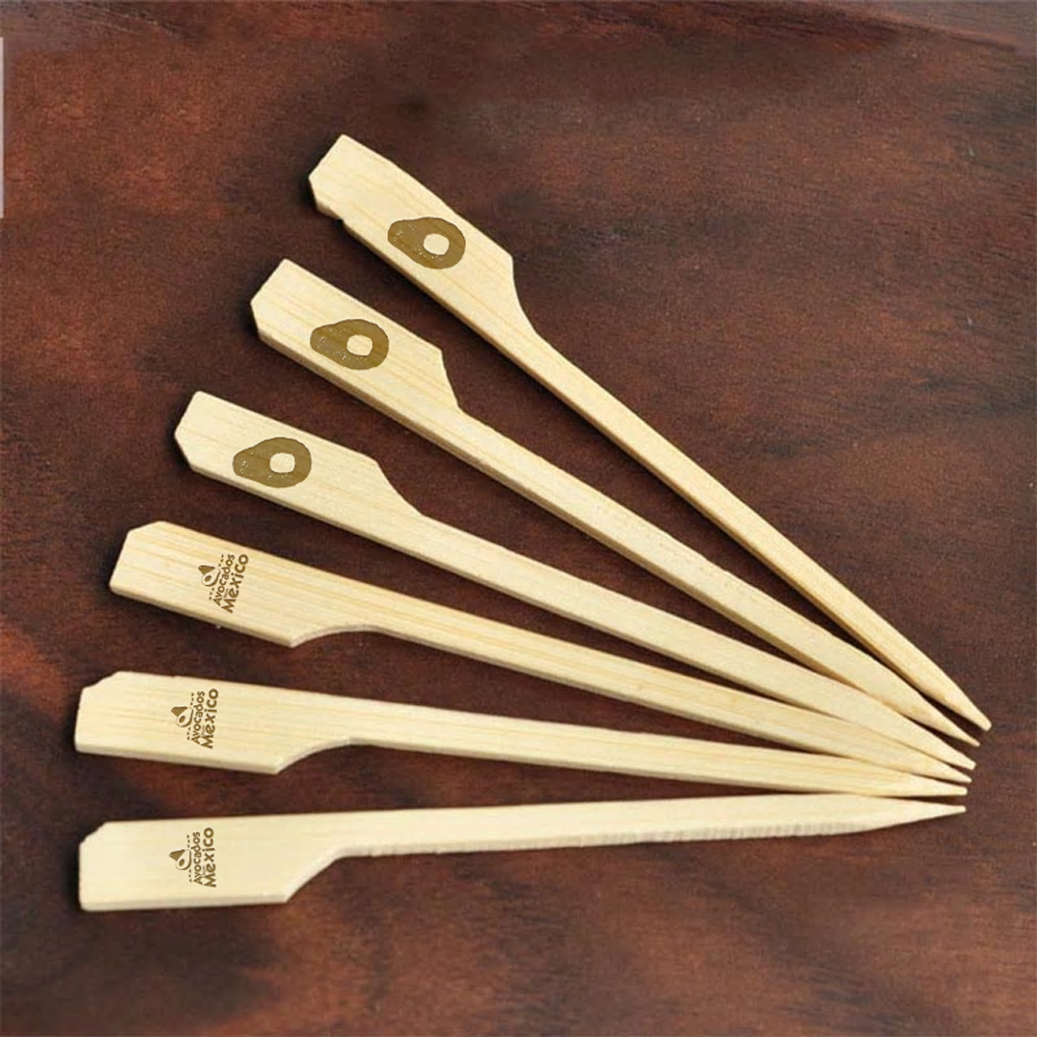 Custom Printed Wood Picks, Swizzle Sticks, Wood Drink Stirrers (4-inch)