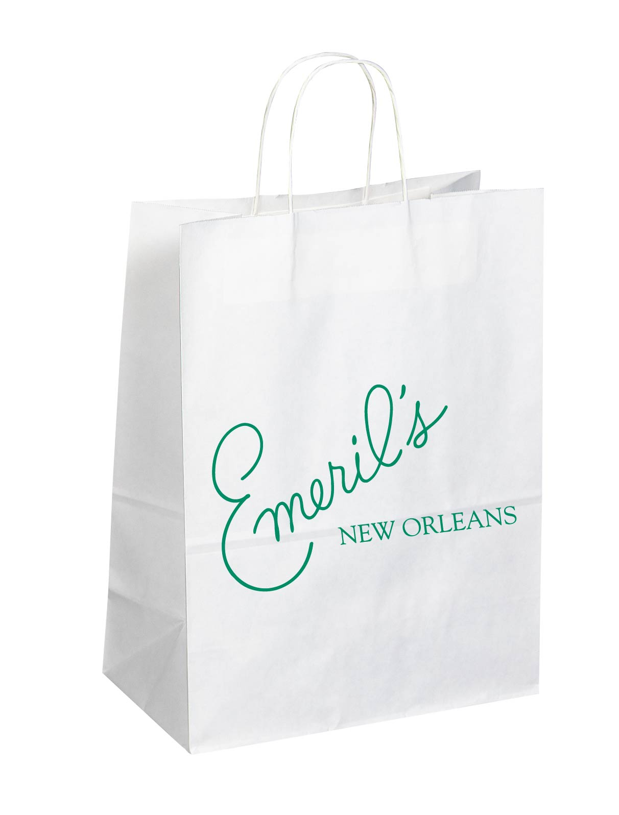 Custom Printed Paper Bags - Size 13" Wide x 7"  Gusset x 17" High