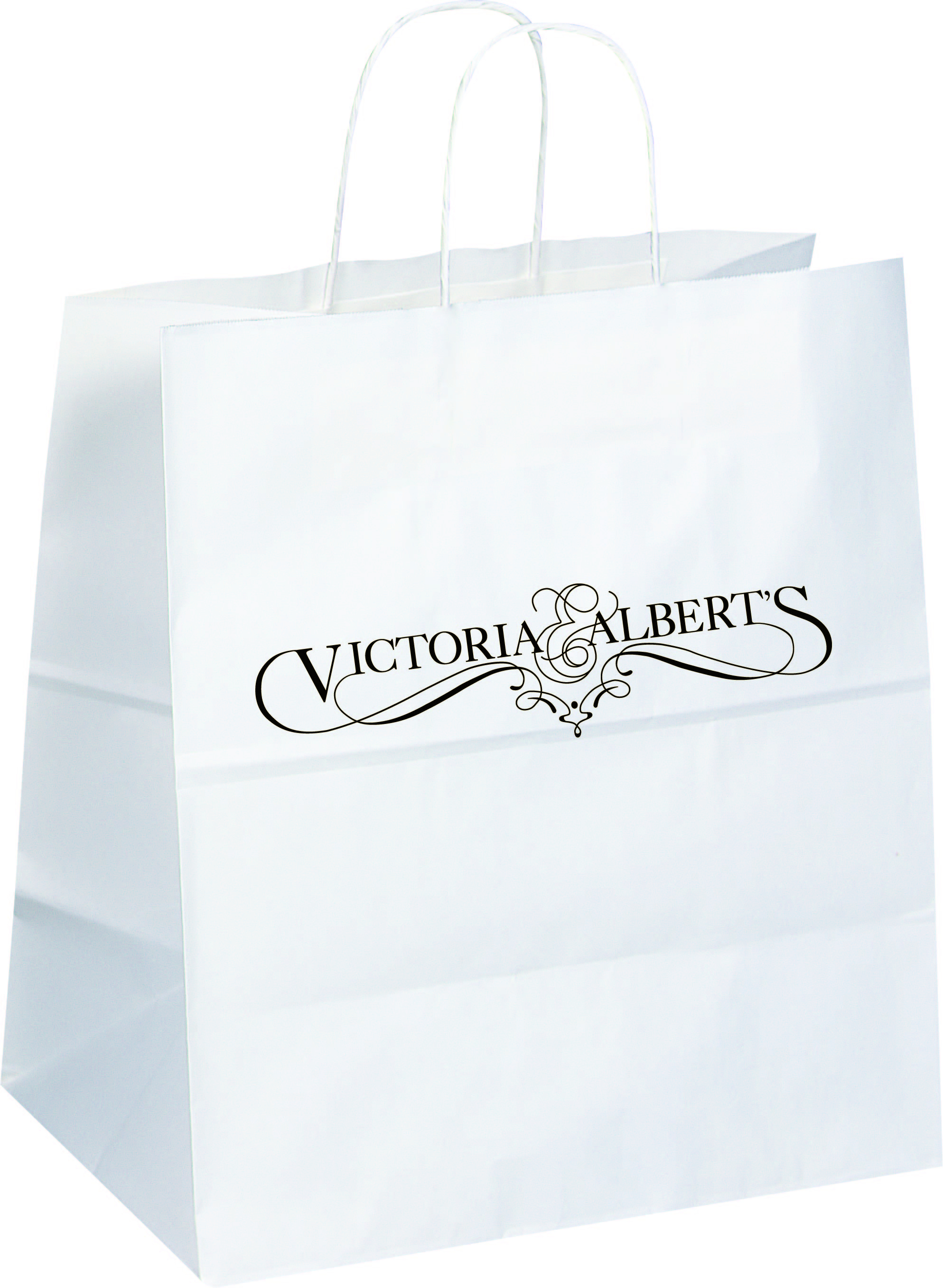 Custom Printed Paper Bags - Size 14.5" Wide x 9 " Gusset x 16.25" High