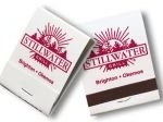 Personalized 20 Stem Matchbooks Printed in Stock Colors on White