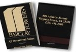Personalized 20 Stem Matchbooks Printed in Stock  Gold or Silver Foil