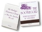 Personalized 20 Stem Matchbooks Printed in Stock Colors on White