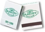 Personalized 20 Stem Matchbooks Printed in Stock Colors on White