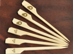 Custom Printed Wood Picks, Swizzle Sticks, Wood Drink Stirrers (4-inch)