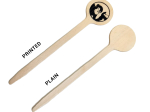 Custom Printed Wood Picks, Swizzle Sticks, Wood Drink Stirrers (4-inch)