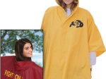 Custom printed core ponchos