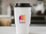 LOW RUN Coffee Cup Sleeves in Brown Kraft and White