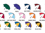 Custom printed core golf umbrellas, 7100 - 25 colors