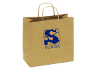 Small custom printed merchandise shopping paper bags